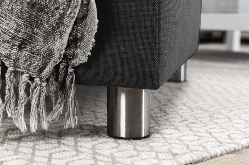 Crazy 4-sits Högervänd U-formad Large Soffa med Divan och Schäslong i Tyg - Mörkgrå - Products - Möbler - Soffa - Divansoffa & schäslongsoffa - 4 sits soffa med divan
