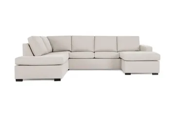 Crazy 4-sits Vänstervänd U-formad Large Soffa med Divan och Schäslong i Tyg
