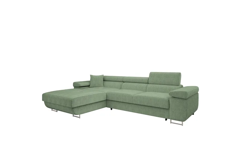 Gabina Soffa med Divan 3-sits - Grön - Products - Möbler - Soffa - Divansoffa & schäslongsoffa - 3 sits soffa med divan