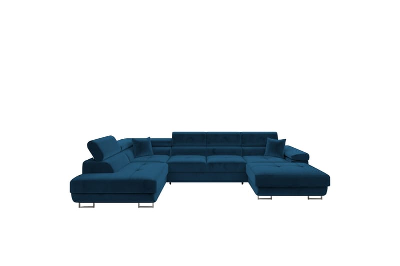 Gabina Soffa med Divan och Schäslong 4-sits - Blå - Products - Möbler - Soffa - Divansoffa & schäslongsoffa - 4 sits soffa med divan