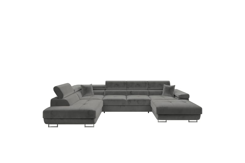 Gabina Soffa med Divan och Schäslong 4-sits - Grå - Products - Möbler - Soffa - Divansoffa & schäslongsoffa - 4 sits soffa med divan