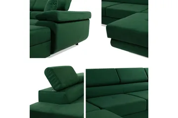 Gabina Soffa med Divan och Schäslong 4-sits - Svart - Products - Möbler - Soffa - Divansoffa & schäslongsoffa - 4 sits soffa med divan