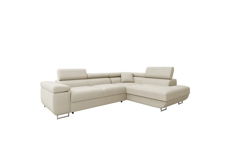 Gabina Soffa med Schäslong 3-sits - Beige - Products - Möbler - Soffa - Divansoffa & schäslongsoffa - 3 sits soffa med divan