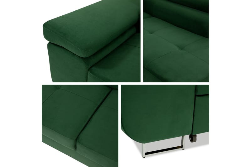 Gabina Soffa med Schäslong 3-sits - Vit - Products - Möbler - Soffa - Divansoffa & schäslongsoffa - 3 sits soffa med divan