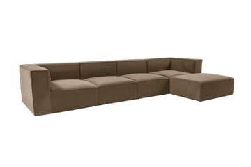 Gregor Soffa med Divan 4-sits - Brun - Products - Möbler - Soffa - Divansoffa & schäslongsoffa - 4 sits soffa med divan