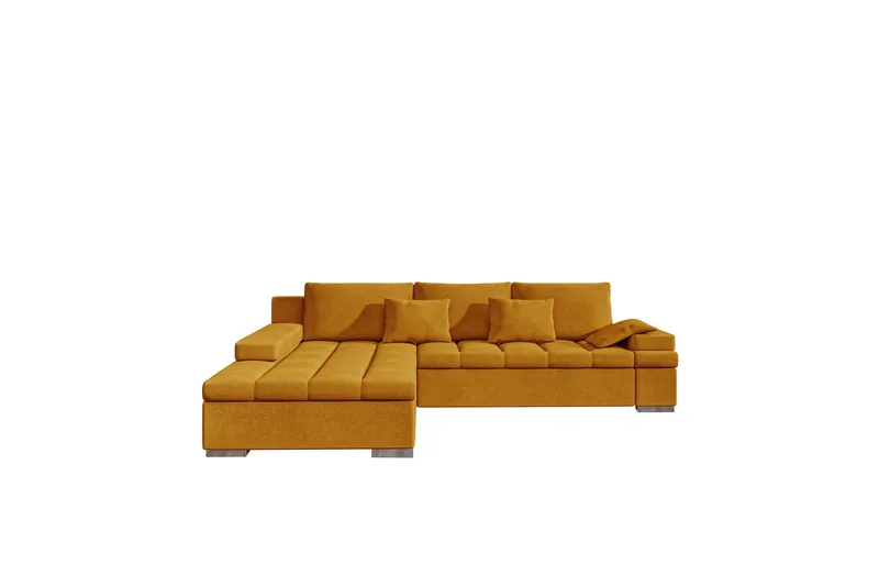 Naoma Soffa med Divan 3-sits, Gul