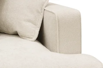Rossita Lyx 4-sits Extra djup Soffa med Schäslong Vänster - Beige Chenille - Products - Möbler - Soffa - Divansoffa & schäslongsoffa - 4 sits soffa med divan