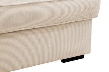 Rossita Lyx 4-sits Extra djup Soffa med Schäslong Vänster - Beige Manchester - Products - Möbler - Soffa - Divansoffa & schäslongsoffa - 4 sits soffa med divan