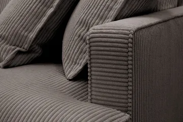 Rossita Lyx 4-sits Extra djup Soffa med Schäslong Vänster - Mörkgrå Manchester - Products - Möbler - Soffa - Divansoffa & schäslongsoffa - 4 sits soffa med divan