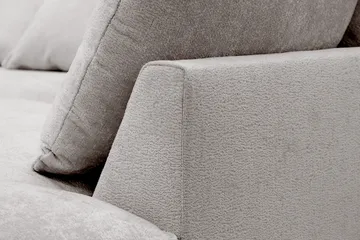 Rossita Lyx 4-sits Högervänd L-formad Extra Djup Schäslongsoffa i Chenille - Grå/Brun Chenille - Products - Möbler - Soffa - Divansoffa & schäslongsoffa - 4 sits soffa med divan