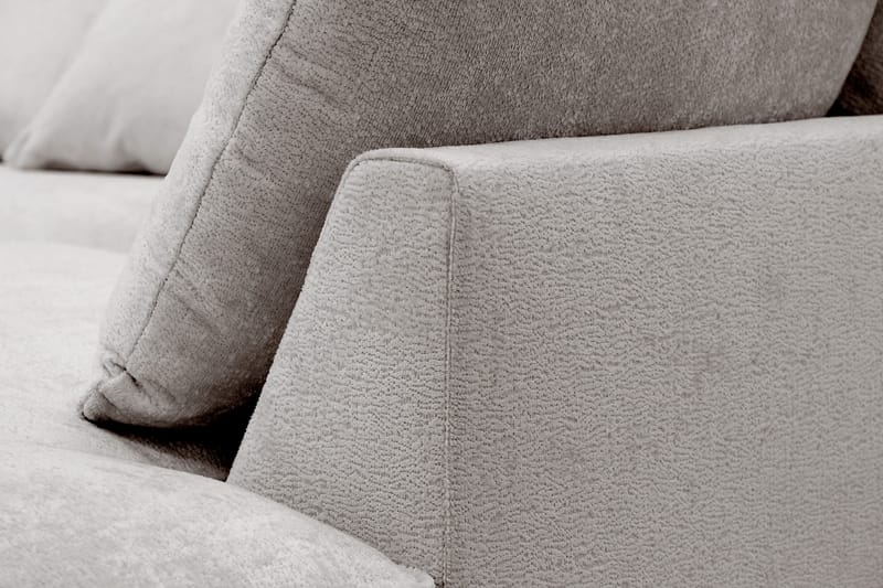 Rossita Lyx 4-sits Högervänd L-formad Extra Djup Schäslongsoffa i Chenille - Grå/Brun Chenille - Products - Möbler - Soffa - Divansoffa & schäslongsoffa - 4 sits soffa med divan