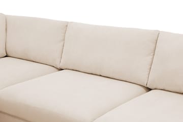 Scandi Djup 4-sits Soffa med Schäslong Vänster i Manchester - Beige - Products - Möbler - Soffa - Divansoffa & schäslongsoffa - 4 sits soffa med divan