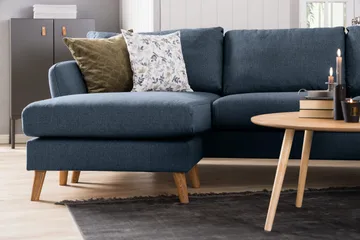 Trend 4-sits Högervänd L-formad Schäslongsoffa i Tyg - Blå - Products - Möbler - Soffa - Divansoffa & schäslongsoffa - 4 sits soffa med divan