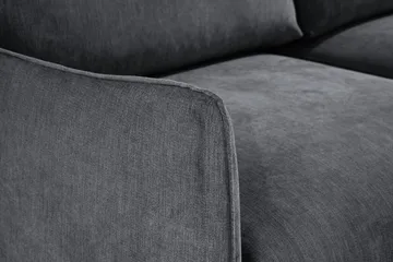 Trend Lyx 3-sits Divansoffa Höger - Mörkgrå/Ek - Products - Möbler - Soffa - Divansoffa & schäslongsoffa - 4 sits soffa med divan