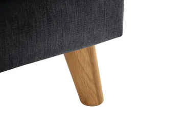 Trend Lyx 3-sits Divansoffa Höger - Mörkgrå/Ek - Products - Möbler - Soffa - Divansoffa & schäslongsoffa - 4 sits soffa med divan