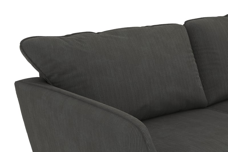 Trend Lyx 3-sits Högervänd L-formad Divansoffa i Manchester - Mörkgrå - Products - Möbler - Soffa - Divansoffa & schäslongsoffa - 4 sits soffa med divan