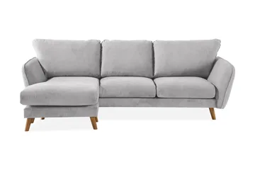 Trend Lyx 3-sits Vänstervänd L-formad Divansoffa i Tyg