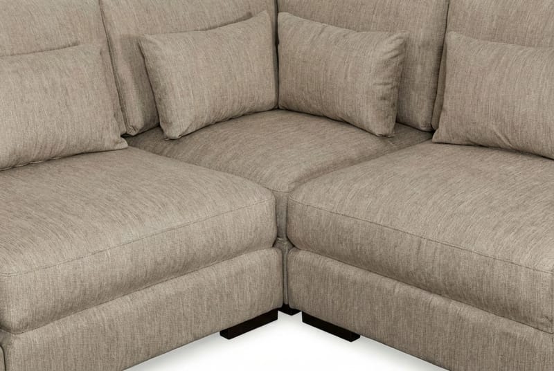 Dubai Hörnsoffa Extra Djup i Chenille - Brun - Products - Möbler - Soffa - Hörnsoffa