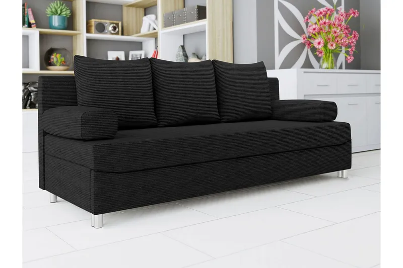 Eifion Soffa 3-sits - Svart - Products - Möbler - Soffa - 3 sits soffa