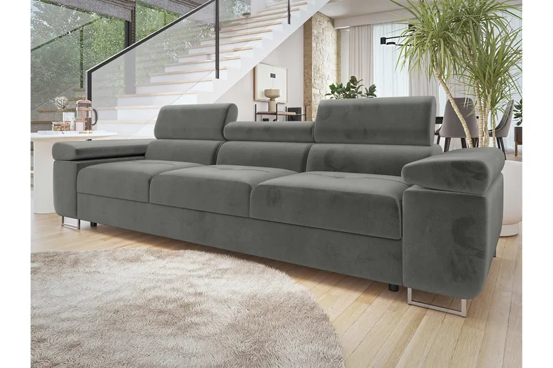 Gabina Soffa 3-sits - Grå - Products - Möbler - Soffa - 3 sits soffa