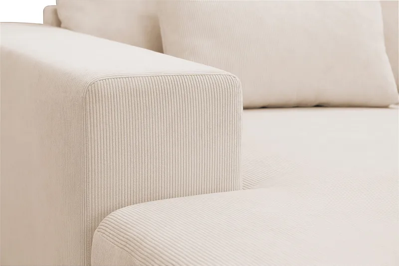 Grande 5-sits U-Soffa med Divan Vänster - Beige Manchester - Products - Möbler - Soffa - U-soffa