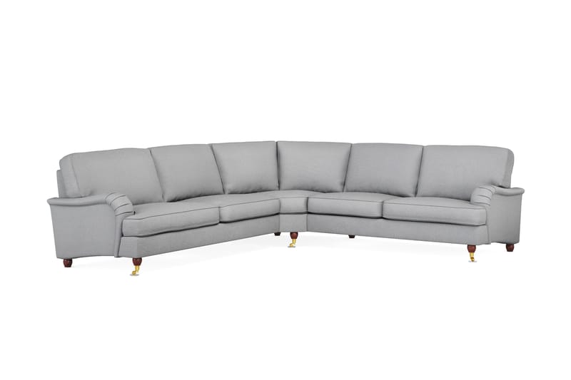 Howard Lyx 6-sits Högervänd L-formad Hörnsoffa i Tyg - Ljusgrå - Products - Möbler - Soffa - Hörnsoffa