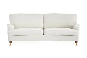 Howard Lyx 3-sits Svängd Soffa i Bouclé - Vit - Products - Möbler - Soffa - 3 sits soffa
