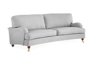 Howard Lyx 3-sits Svängd Tygsoffa - Ljusgrå - Products - Möbler - Soffa - 3 sits soffa