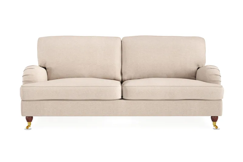 Howard Lyx 3-sits Tygsoffa, Beige
