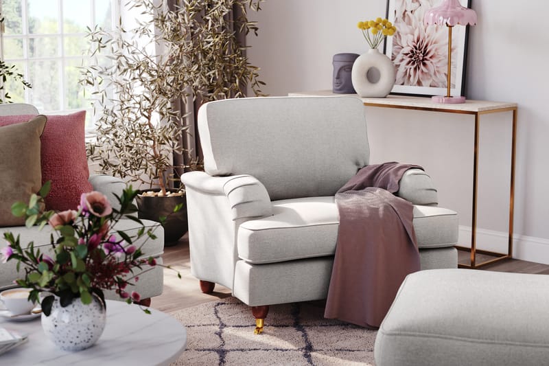 Howard Lyx 3-sits Tygsoffa - Ljusgrå - Products - Möbler - Soffa - 3 sits soffa