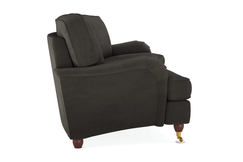 Howard Lyx 4-sits Svängd Manchestersoffa - Mörkgrå - Products - Möbler - Soffa - Howardsoffa