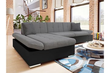 Kintore 3-sits Hörnsoffa Grey/Black - Products - Möbler - Soffa - Skinnsoffa