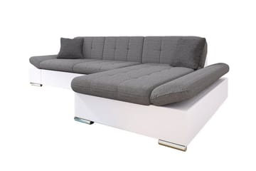 Kintore 3-sits Hörnsoffa Light Grey/White - Products - Möbler - Soffa - Skinnsoffa