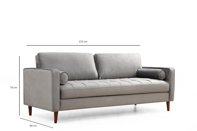 Mirrilnesh Soffa 3-sits - Ljusgrå - Products - Möbler - Soffa - 3 sits soffa