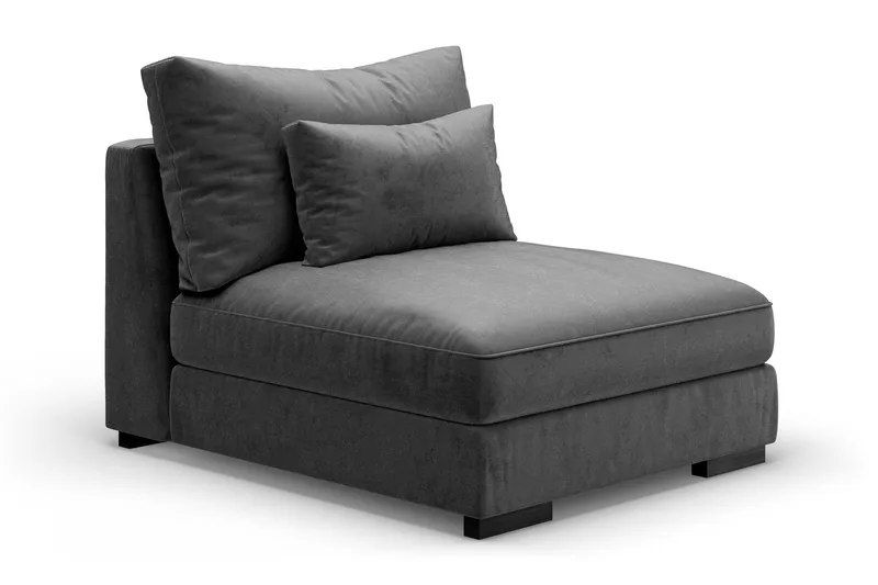 Dubai Mittmodul Sammet, Mörkgrå