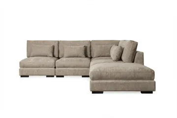 Dubai Schäslongsoffa Vänster Extra Djup i Chenille