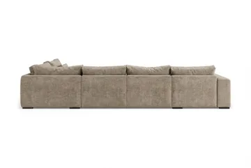 Dubai Stor U Soffa modul med Divan Vänster Extra Djup i Chenille - Brun - Products - Möbler - Soffa - Modulsoffa - Komplett modulsoffa
