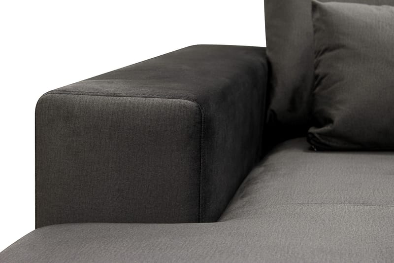 Grande Stor 7-sits U-Soffa med Divan Vänster - Mörkgrå Sammet - Products - Möbler - Soffa - Modulsoffa - Komplett modulsoffa