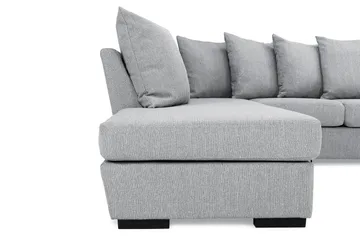 Nebraska U-soffa Divan Höger Kuvertkuddar - Ljusgrå - Products - Möbler - Soffa - U-soffa