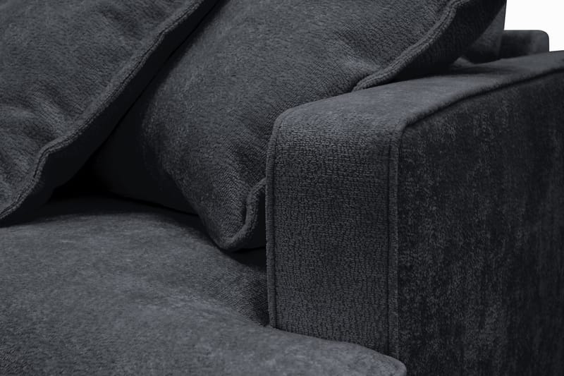 Rossita Lyx 2,5-sits Extra djup Soffa i Chenille - Svart - Products - Möbler - Soffa - 3 sits soffa