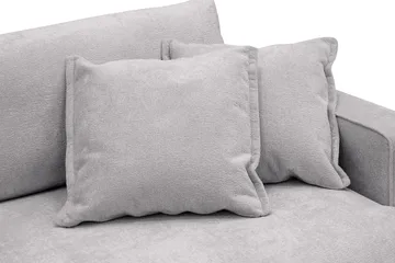 Rossita Lyx 3-sits Extra djup Soffa i Chenille - Grå - Products - Möbler - Soffa - 3 sits soffa