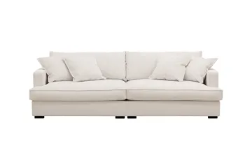 Rossita Lyx 3-sits Extra djup Soffa i Manchester - Naturvit - Products - Möbler - Soffa - 3 sits soffa