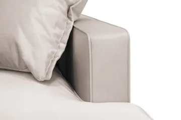 Rossita Lyx 3-sits Extra djup Soffa i Sammet - Beige - Products - Möbler - Soffa - 3 sits soffa
