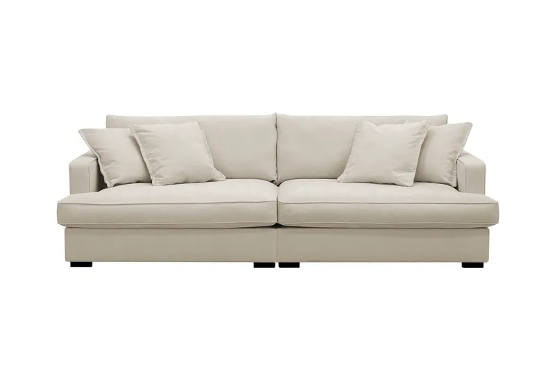 Rossita Lyx 3-sits Extra djup Soffa i Tyg - Beige - Products - Möbler - Soffa - 3 sits soffa