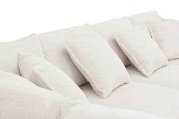 Rossita Lyx 5-sits Högervänd U-formad Extra djup Soffa med Divan och Schäslong i Manchester - Naturvit - Products - Möbler - Soffa - U-soffa