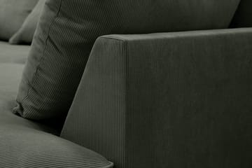 Rossita Lyx 5-sits Vänstervänd U-formad Extra djup Soffa med Divan och Schäslong i Manchester - Mörkgrön - Products - Möbler - Soffa - U-soffa