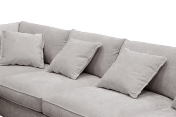 Rossita Lyx 6-sits Högervänd U-formad Extra djup Soffa med Divan och Schäslong i Chenille - Grå/Brun - Products - Möbler - Soffa - U-soffa
