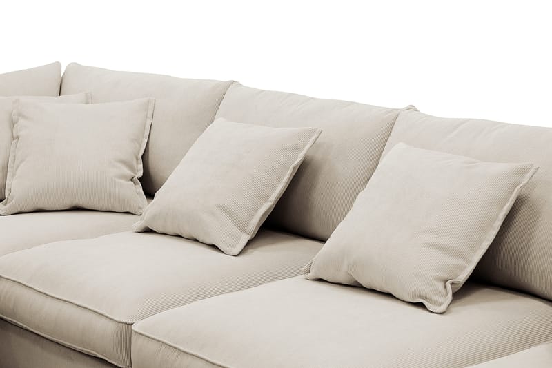 Rossita Lyx 6-sits Högervänd U-formad Extra djup Soffa med Divan och Schäslong i Manchester - Kräm - Products - Möbler - Soffa - U-soffa