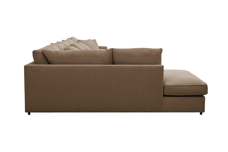 Rossita Lyx 6-sits Högervänd U-formad Extra djup Soffa med Divan och Schäslong i Manchester - Ljusbrun - Products - Möbler - Soffa - U-soffa