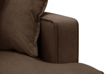 Rossita Lyx 6-sits Högervänd U-formad Extra djup Soffa med Divan och Schäslong i Manchester - Mörkbrun - Products - Möbler - Soffa - U-soffa